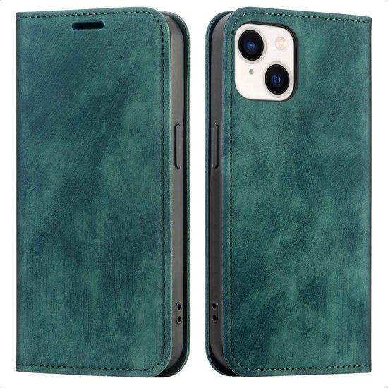 imoshion Slim Bookcase - Groen - Geschikt voor Apple iPhone 14 / 13