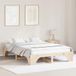 Maison Exclusive - Cadre de lit, design naturel, 150 x 200 cm, en bois de pin massif
