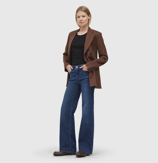 MAC Dream Wide Dames Jeans W44 X L32 Cobalt Authentic