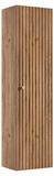 3xE living meuble de salle de bain, chêne Craft Gold, poignées en trois couleurs, 35 x 27 x 136 cm