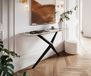 Estelo Table console Edge Boot 140x40 cm Céramique Patagonia Poli Estelo Métal Noir