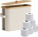 Merkloos Relaxdays Reserverolhouder - 12 rollen - bamboe - beige