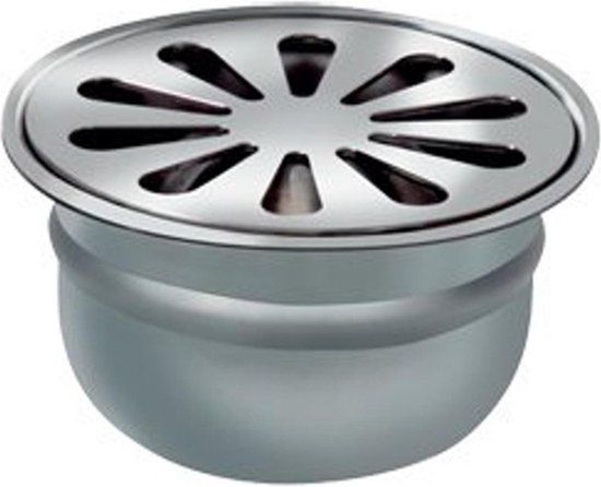 Van Den Berg Vloerput 412ROND - RVS - Rond - Open Rooster - ø 40mm