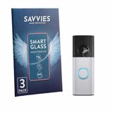 Savvies Ring 3 Stuks Savvies Screenprotector - geschikt voor Ring Battery Video Doorbell Plus (2. Gen.) - beschermfolie glas transparant