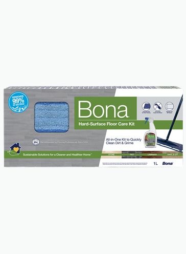 Bona Harde Vloer, Tegel & Laminaat Reiniger Set - Vloerwisser - Spray - Microvezel Doek - Dweilsysteem
