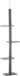 Carton Poteau griffoir Hauteur réglable 228–260 cm 5 plateaux Bois Plaque de base 43 x 27 cm Gris