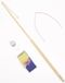 Folia Lantaarnstok LED lampje houder - houten lampionstok 58 cm