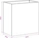 vidaXL Plantenbak - 2 stuks - Antraciet - 50 x 30 x 40 cm - Koudgewalst staal