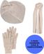 morethansocks Sarlini - Winterset Dames - Handschoenen/Haarband/Sjaal - Zwart - One Size