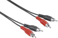 Hama Audiokabel 5m 2 RCA-stekkers Zwart