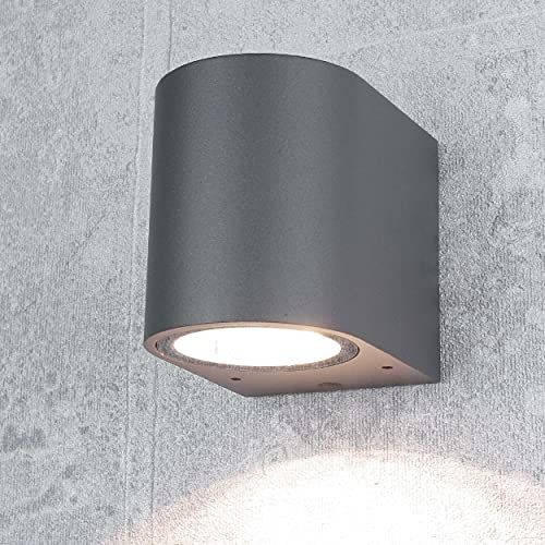 Licht-Erlebnisse Design Aalborg Buitenspot - Antraciet - GU10 - IP44