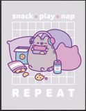 Pusheen Snack Play Nap fleece deken 130 x 170cm