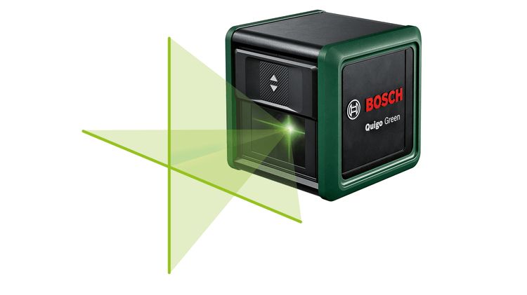 Bosch Quigo Green Kruislijnlaser - 12m - Groene Laser - Zelfnivellerend