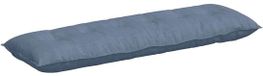 vidaXL Coussin de dossier Bleu 160 x 50 cm Tissu velours côtelé
