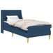 vidaXL Bedframe met matras met hoofdeinde Polyester