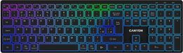 CANYON Clavier sans fil CNS-HBTK11B, disposition UK/US, éclairage RVB, double mode