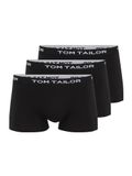Tom Tailor - Korte boxershorts in een set van 3 - Maat XXL/8 - Zwart