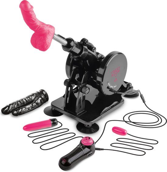 Dreamtoys Sex Room afstandsbediening Control stotend Machine Seksapparaat - Zwart