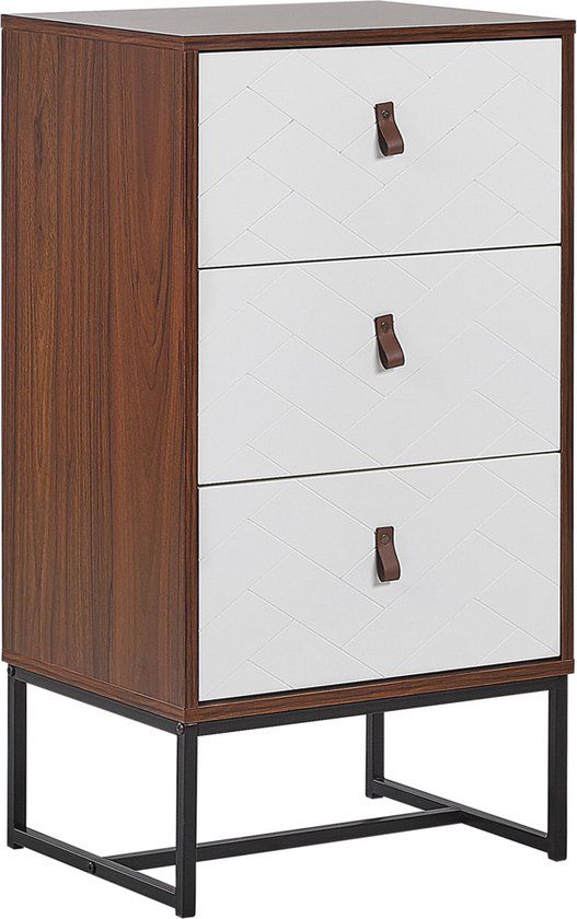 Beliani NUEVA - Dressoir - Donkere Houtkleur - MDF - Retro & Vintage