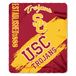 Northwest NCAA Painted Print Fleece Blanket, 50" x 60", Multi Color