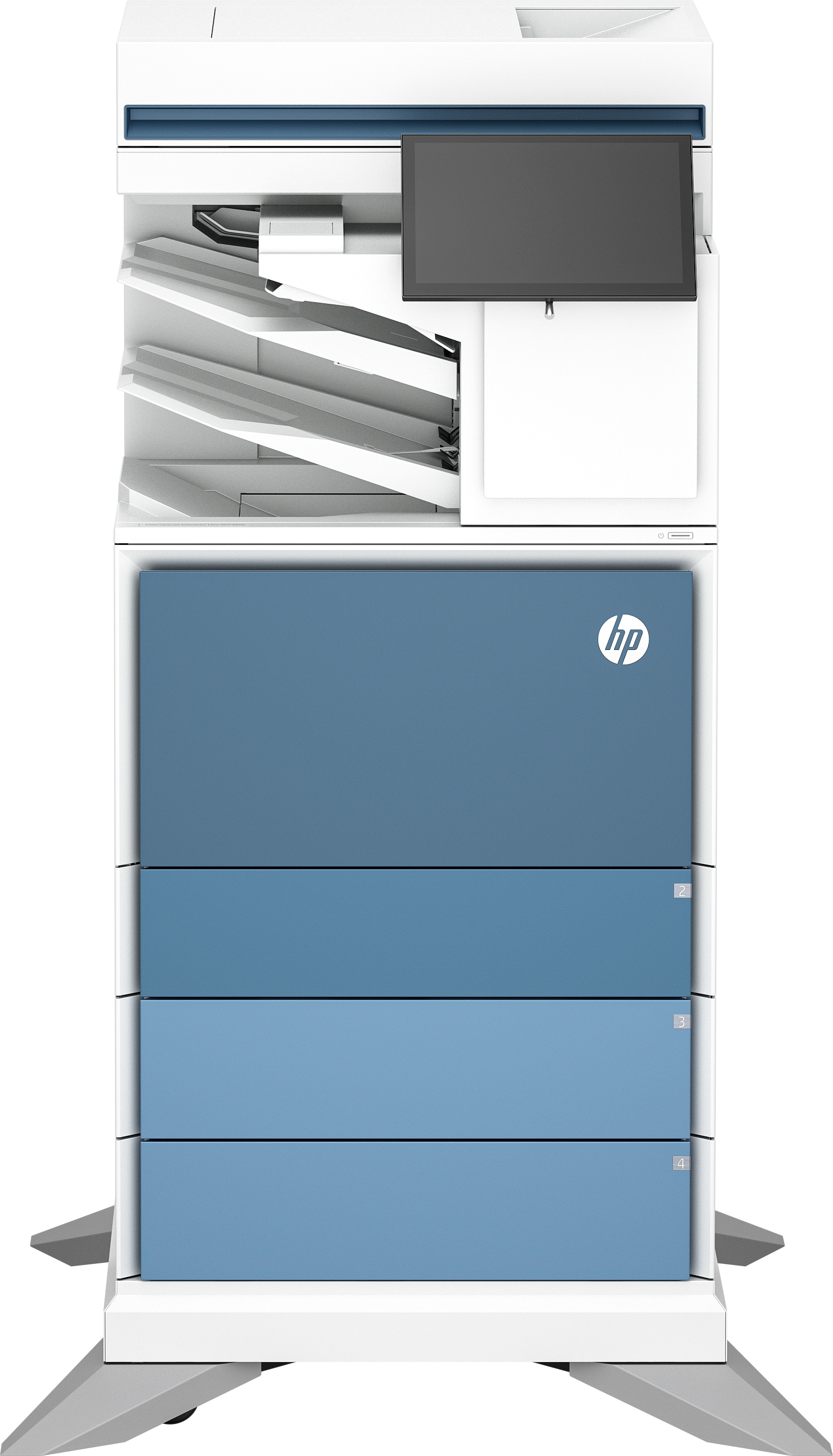 HP HP Color LaserJet Enterprise Flow MFP 6800zfsw printer, Printen, kopi&#235;ren, scannen, faxen, Flow; Touchscreen; Nieten; TerraJet-cartridge