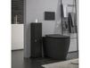 HOMCOM Porte-rouleau de papier toilette à 3 niveaux, noir, pour salle de bain