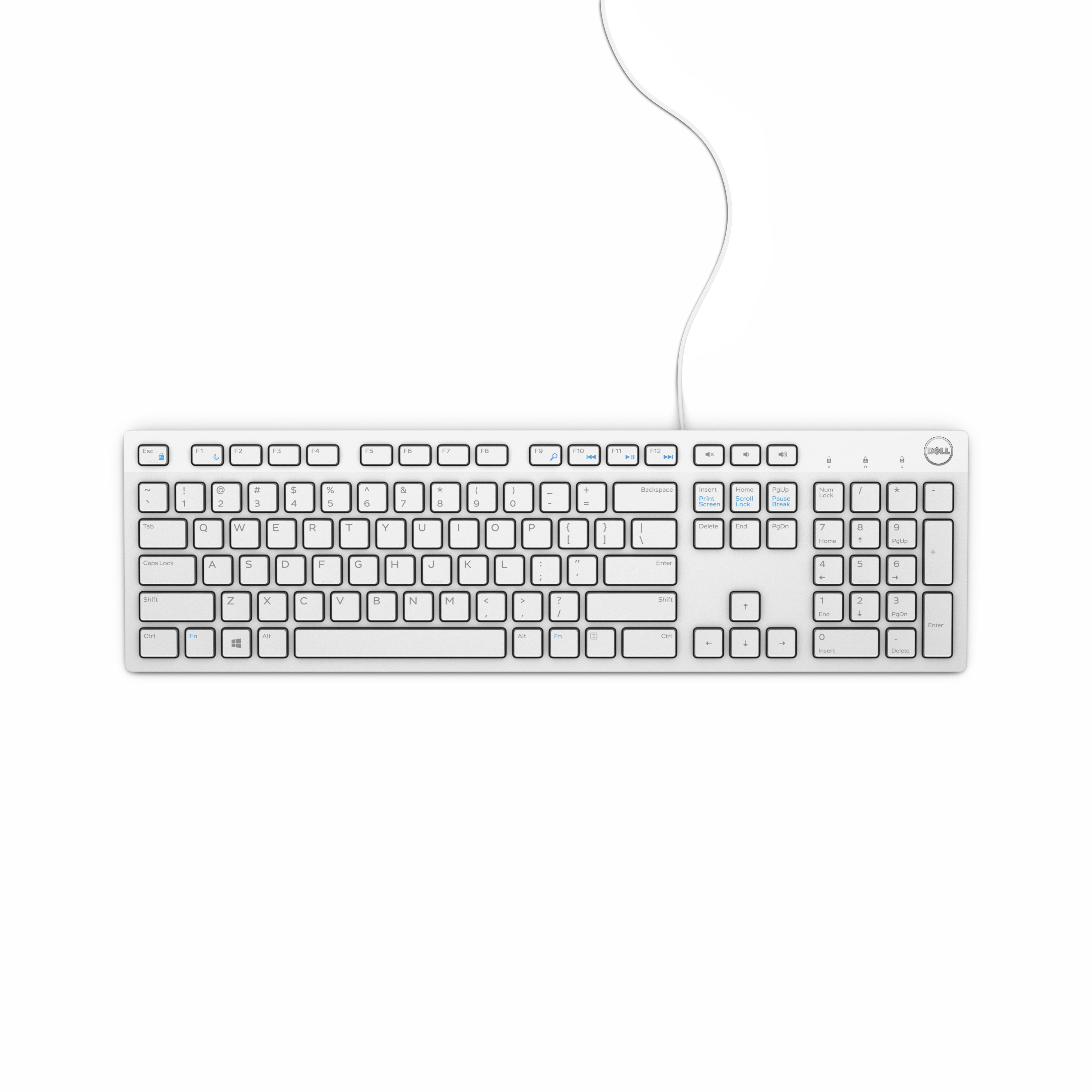 DELL KB216 AZERTY Frans USB Toetsenbord - Wit