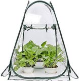 Merkloos Pop-up Broeikas Klein - Overwinteringstent voor Planten Bloempot Mini-broeikas Winterbescherming (70 x 70 x 80 cm)