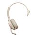 Jabra Evolve2 65 Casque Sans fil Bandeau Bureau/centre d'appels USB Type-C Bluetooth Beige