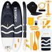 Planche de SUP gonflable - 10 ft - Jusqu'à 130 kg - Avec accessoires - Noir