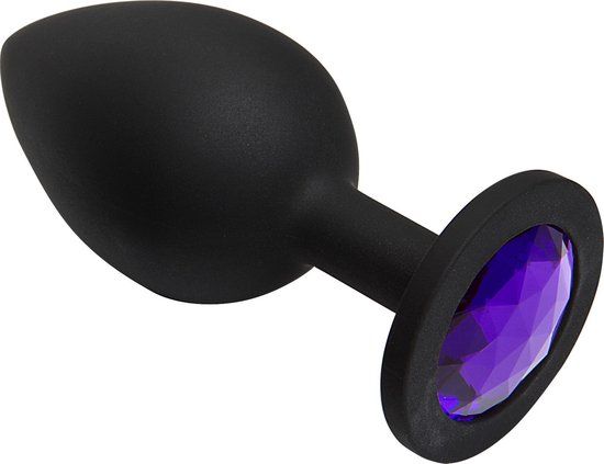 Doc Johnson Booty Bling - Spade Butt Plug - Groot purple