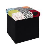 Housse De Rêve Home Deco Patchwork Poef en opbergbox