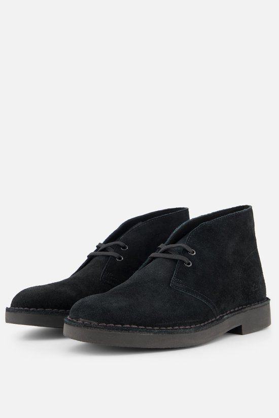 Clarks Desert Bt Evo Heren Veterschoenen - Suede - Zwart - Maat 42
