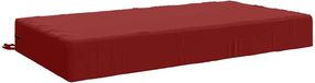vidaXL Zitkussen SOEST 100% Polyester Wijnrood 120 x 60 x 15 cm