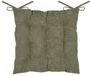 Stof Textile stoelkussen Dandy - olijfgroen - 38 x 38 x 5 cm