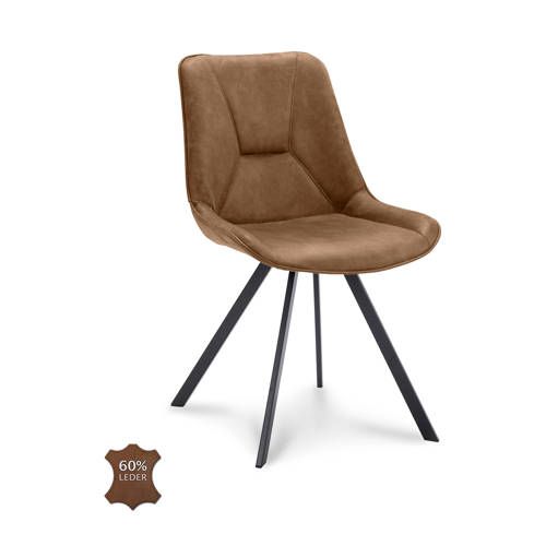 Eetkamerstoel Boas (set van 2) - bruin