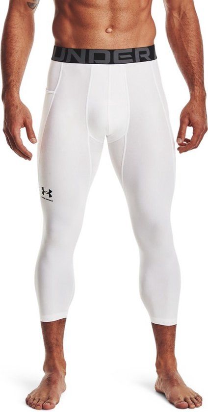 Under Armour HeatGear 3/4 Legging Heren - Wit - XXL