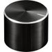TRU COMPONENTS TC-11613872 Draaiknop Met knopmarkering Zwart (Ø x h) 17 mm x 13 mm Aluminium, Plastic 1 stuk(s)
