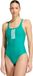 Adidas Performance 3-Stripes V-Back Badpak - Dames - Groen