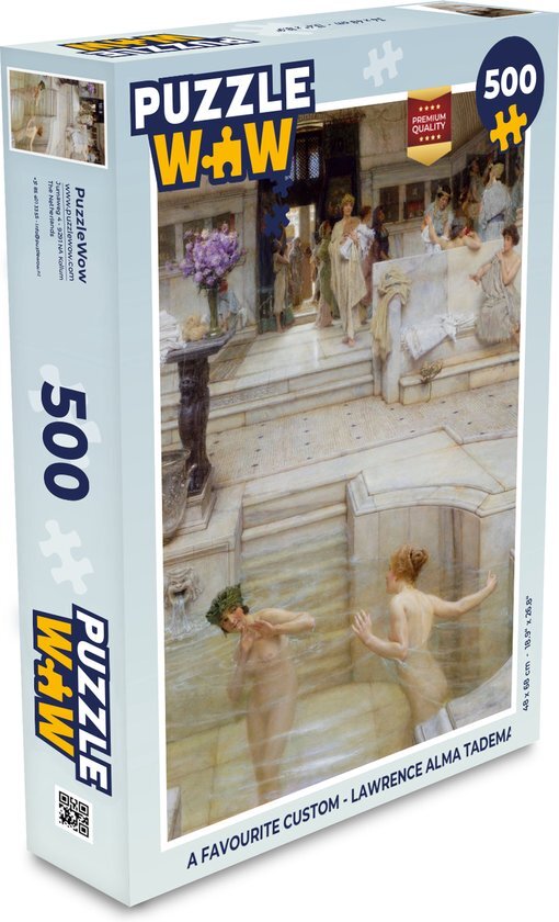 MuchoWow Puzzel A favourite custom - Lawrence Alma Tadema - Legpuzzel - Puzzel 500 stukjes