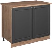 Vicco Wastafelkast Fame-Line, Anthrazit-Gold Landhaus/Goudkleurig Eiken, 100 cm