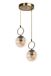 Opviq Glam Scandinavian Kroonluchter, hoogte 70 cm, diameter 25 cm, 100% metaal, koperen afwerking