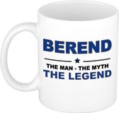 Bellatio Decorations Berend cadeau mok - man myth legend - naam koffiemok / beker - wit en blauw - 300 ml - verjaardag
