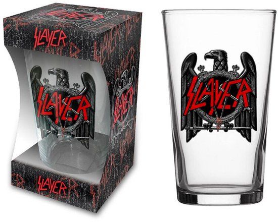 Slayer Eagle Unisex Bierglas - transparant
