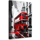 Tableau sur toile Bus rouge de Londres 30x45