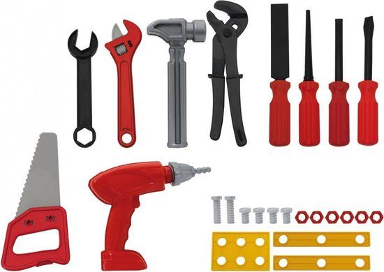 Jamara Gereedschapset Toolkids Jongens Rood/zwart 25-delig