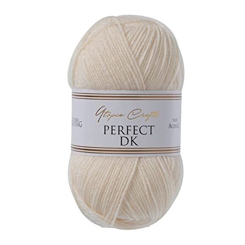 Utopia Crafts DK Dubbel Breigaren, 100g (Natuur Zijde) - 5060967569465