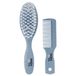 PARSA Baby set de soins avec brosse et peigne, bleu