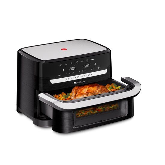 Moulinex Dual Easy Fry Flex EZ9228F0 - Airfryer - 9L tot 8 personen