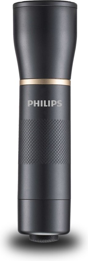 Philips SFL7000T/10 Zaklamp - LED-zaklamp met 3 AAA-batterijen (meegeleverd) - 400 lumen - Zwart